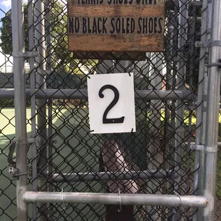 We played on court #2