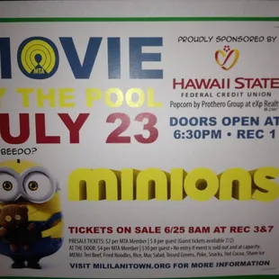 Posted on bulletin board-upcoming event