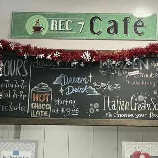 Menu as of 1/3/25