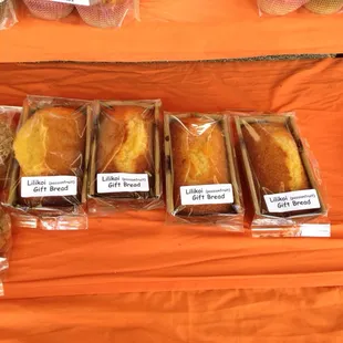 a variety of baked goods