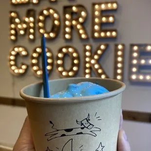 1 scoop of Cookie Monster!