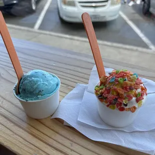 Cookie Monster &amp; cereal milk ice cream