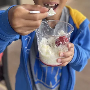 Strawberry shaved ice