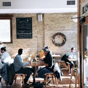 Pre-COVID era dining room on a Sunday morning