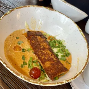 Grilled salmon and grits