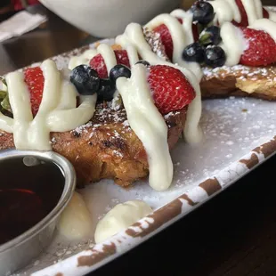 Berries &amp; cream French toast.
