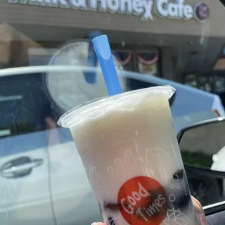 I3. Grass Jelly Honey Boba