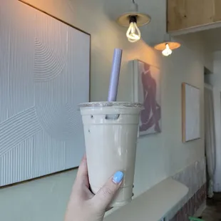 Lavender tea latte IG: @bobabitchess