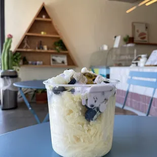 Passion fruit shaved ice