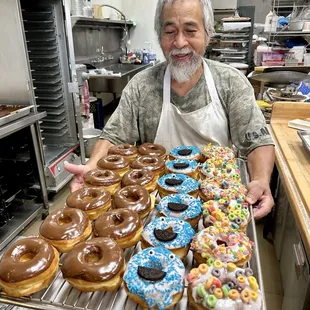 Abraham Chan (40+ years experience baking delicious donuts)!