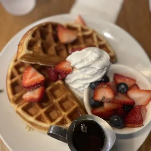 Rosé waffles