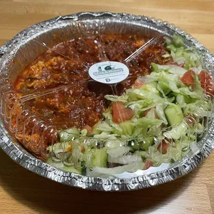Shakshoukah plate to go