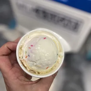 Birthday cake batter