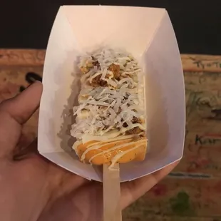 Thai iced tea pop with white chocolate