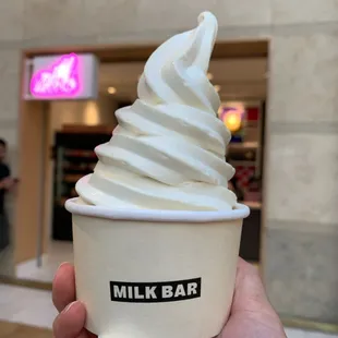 Cereal milk soft serve