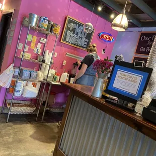 Milkshake in the making