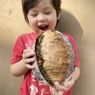 Sesame Kinako sourdough