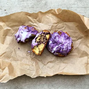 Ube cream scone