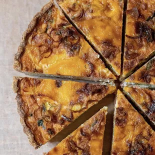 Seasonal Vegetable quiche