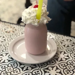Strawberry milkshake