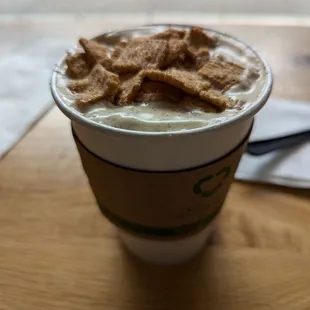 Cinnamon toast crunch latte