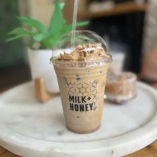 Cinnamon toast crunch iced latte