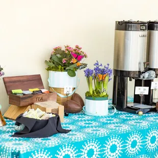 a variety of coffee and teas