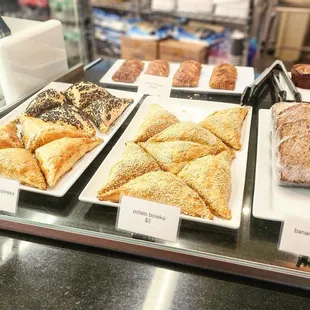 a variety of pastries