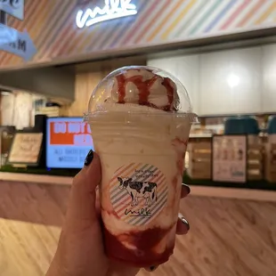 Mix berry soft serve