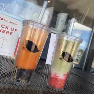 Strawberry Matcha Latte