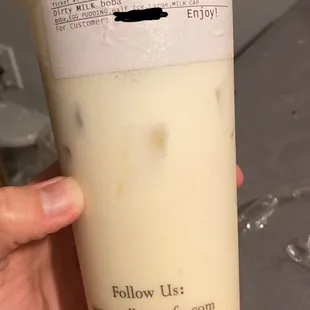 Dirty Milk Boba (EXTRA BOBA)