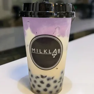 Purple Taro Latte, homemade with real taro. $4.85.