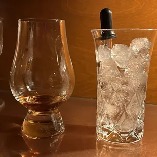 Bourbon with water.