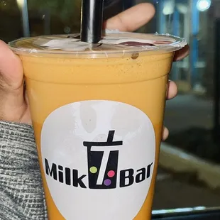 Thai milk tea!!! Yummy 10/10.