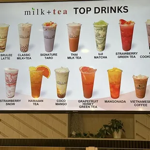 Drink menu