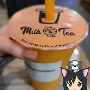 Thai tea. Love, @eatoutthao