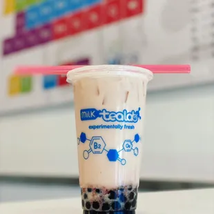 Classic Milk Tea with Honey Boba