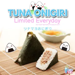 Tuna Onigiri start selling on 01/09/2022!!! Limited supply everyday, act fast before it&apos;s sold out!!