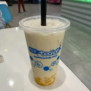 Giant Sized Mango Milk Tea