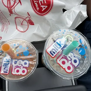 Thai Tea Boba and Tiger Milk T