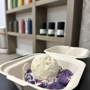 Coconut ube wafchi