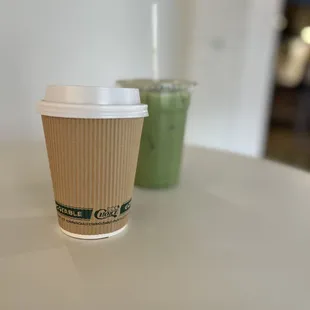 The Apple Hill latte was great! Peep the Algerian Mint Matcha in the back (incredibly refreshing!).