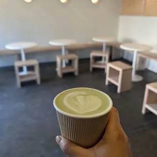 Mint matcha - too sweet today