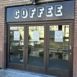 This door tends to be closed even during business hours. They're open though!