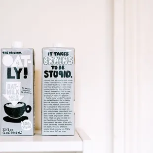 We carry Oatly Oat Milk, it&apos;s simply the best!