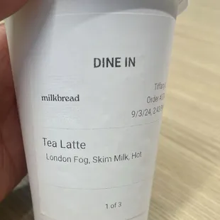 London Fog Tea Latte