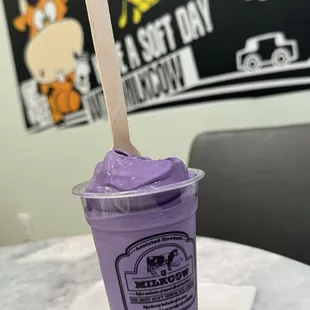 Ube soft serve
