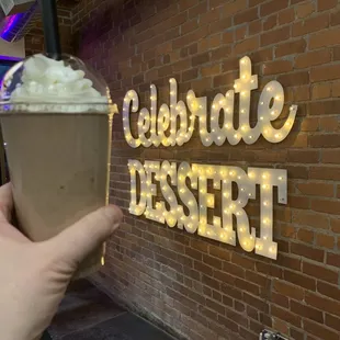 Peanut butter chocolate shake.