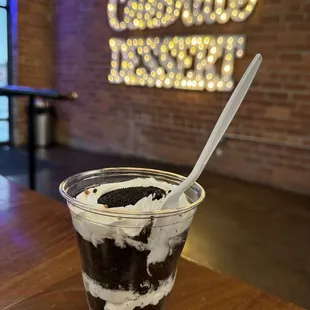 Cookies and Cream cake cup