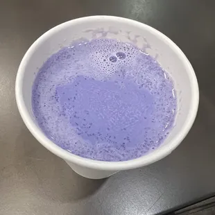 Hot Taro Latte - not sweet at all